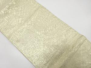 アンティーク　佐賀錦　破れ色紙に幾何学模様織り出し　全通袋帯（材料）